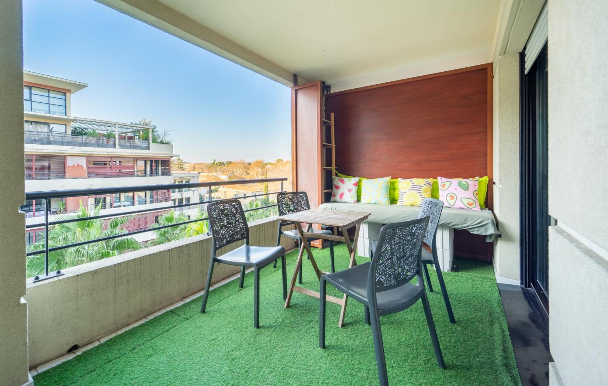 Le Dory - Spacieux, Climatisation, Terrasse & Parking Montpellier Buitenkant foto